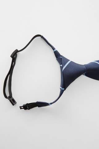Cravate à rayures - Bleu marine