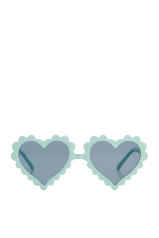 Lunettes de soleil coeur - Vert d'eau