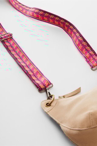 Bandoulière pour sac imprimée - Rose fluo