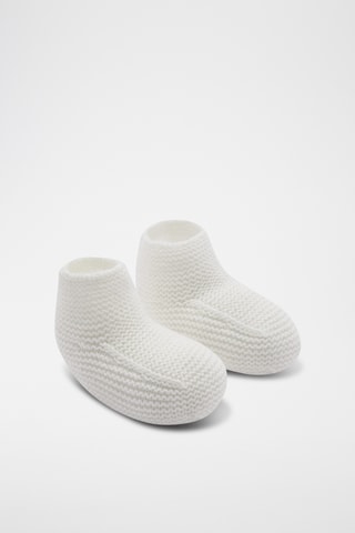 Chaussons maille - Blanc