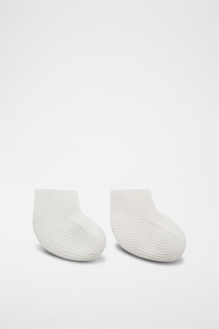 Chaussons maille - Blanc