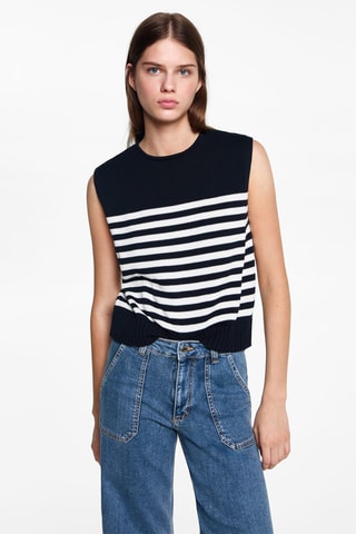 Jean style jupe-culotte poches - Bleu