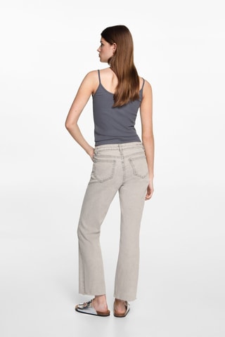 Jean flare crop - Gris