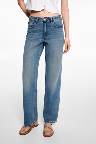 Jean droit taille normale - Bleu