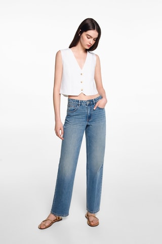 Jean droit taille normale - Bleu