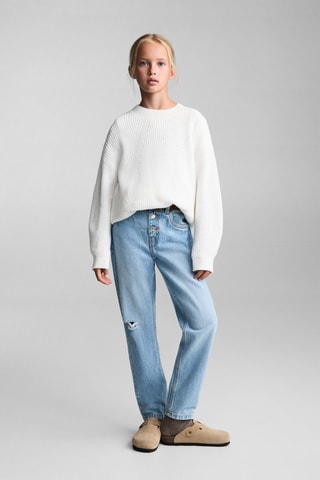 Jean mom-fit - Bleu