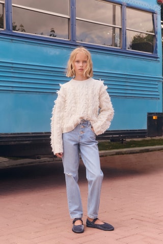 Jean mom-fit - Bleu