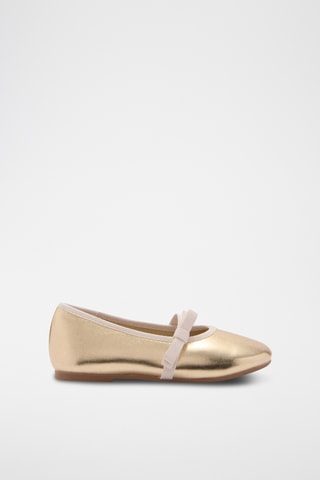 Ballerines bride métallisée - Doré