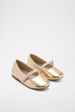 Ballerines bride métallisée - Doré