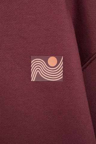 Sweat-shirt coton imprimé - Bordeaux