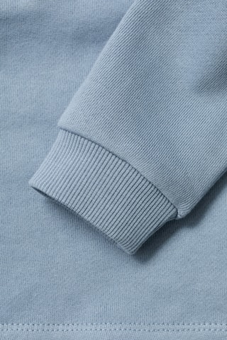 Sweat-shirt col polo - Bleu