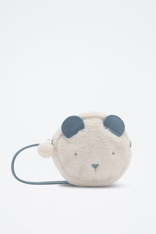 Sac imitation mouton ours - Écru