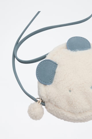 Sac imitation mouton ours - Écru