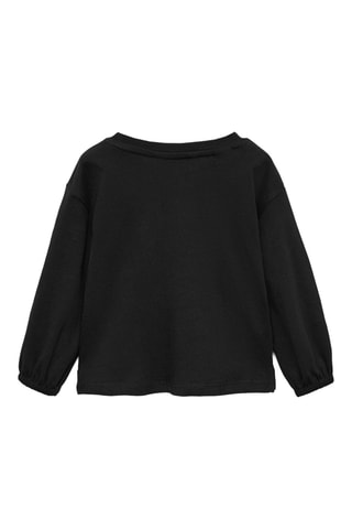 T-shirt coeur brodé - Noir