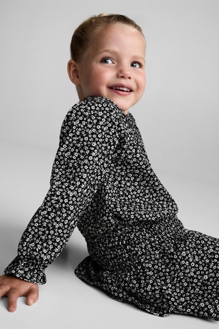 Blouse en imprimé floral - Noir