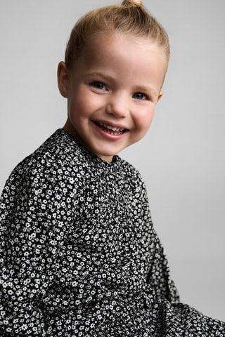 Blouse en imprimé floral - Noir