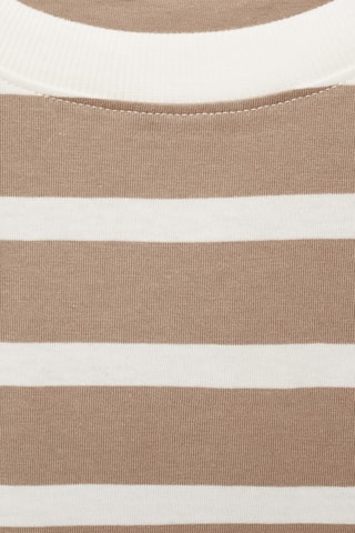 T-shirt manches longues rayures - Sable