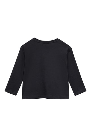 T-shirt manches longues poches - Noir