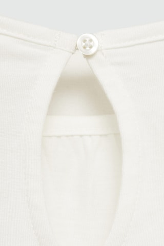 T-shirt manches longues poches - Blanc cassé