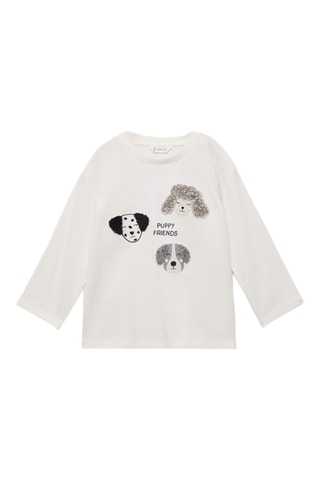 T-shirt motif animé - Blanc cassé