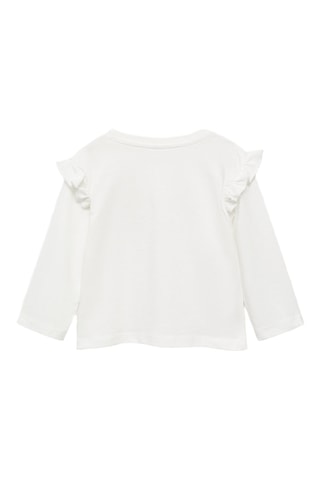 T-shirt message volanté - Blanc cassé