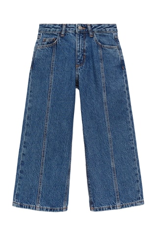 Jupe-culotte jean - Bleu marine