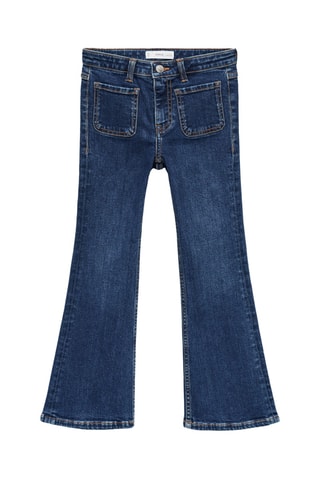 Jean flare poches - Bleu marine