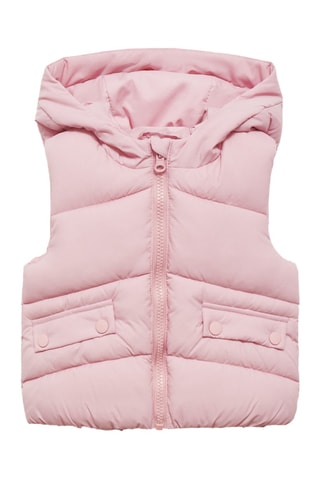 Gilet matelassé polaire - Rose pastel