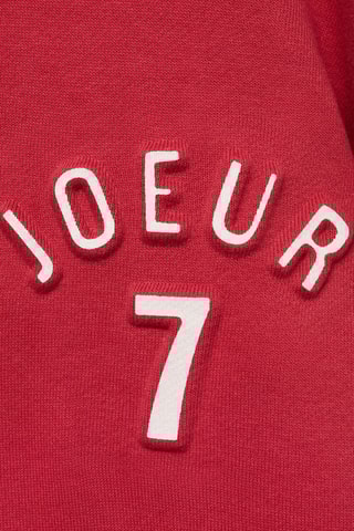 Sweat-shirt coton imprimé - Rouge