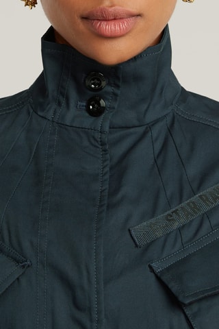 Casaco com capuz Chisel belted - Preto