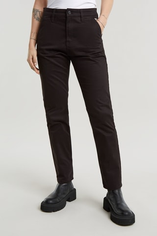 Calças Chino slim - Preto