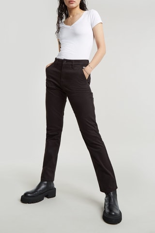 Calças Chino slim - Preto