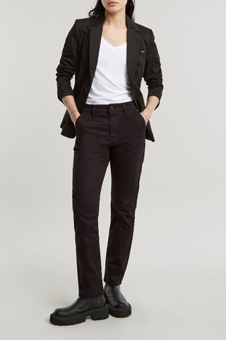 Calças Chino slim - Preto