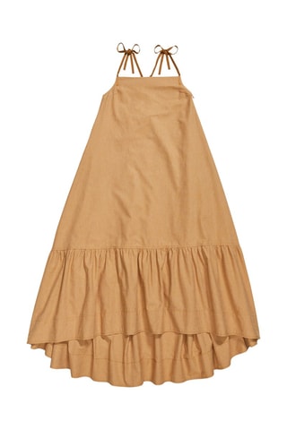 Vestido A-line Para Simple - Laranja