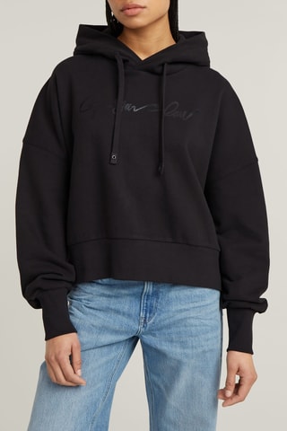 Sweat oversize em algodão biológico G-Script - Preto