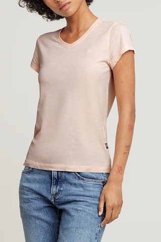 T-shirt slim em algodão biológico Eyben V t 2.0 - Rosa