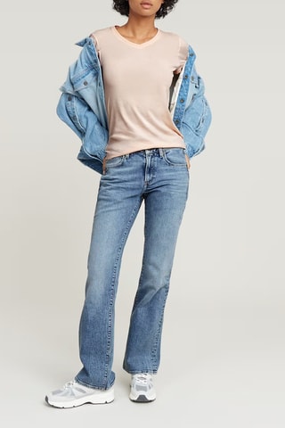 T-shirt slim em algodão biológico Eyben V t 2.0 - Rosa