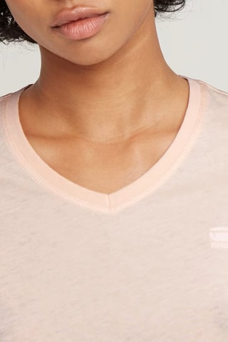 T-shirt slim em algodão biológico Eyben V t 2.0 - Rosa