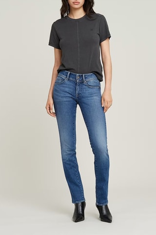 T-shirt slim em algodão biológico Base - Cinzento-escuro