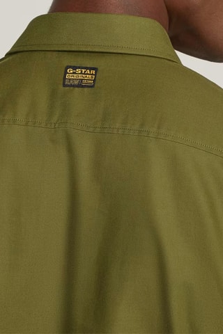 Camisa slim Marine - Verde-azeitona