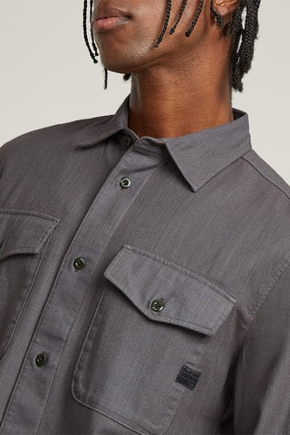 Camisa slim Marine - Cinzento