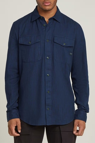 Camisa slim Marine - Azul-marinho