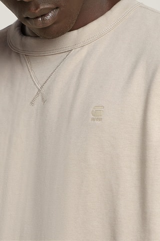 Sweat regular em algodão biológico Nifous - Bege