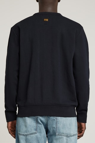 Sweat regular em algodão biológico Nifous - Azul-escuro