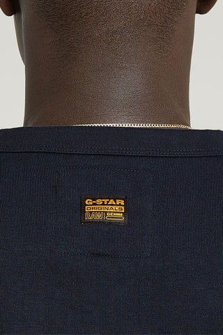 Sweat regular em algodão biológico Nifous - Azul-escuro