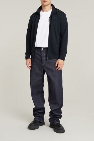 Sweat regular em algodão biológico Nifous - Azul-escuro