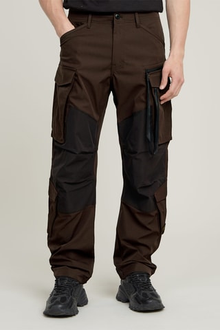 Calças tapered loose Rovic Zip 3D Loose - Castanho