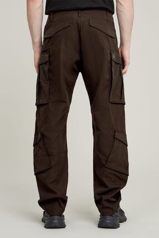 Calças tapered loose Rovic Zip 3D Loose - Castanho