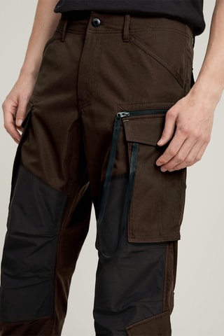 Calças tapered loose Rovic Zip 3D Loose - Castanho