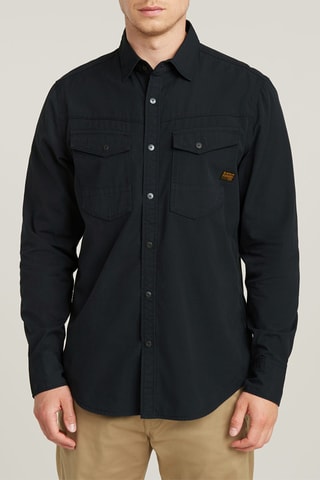 Camisa slim Dakota - Azul-escuro